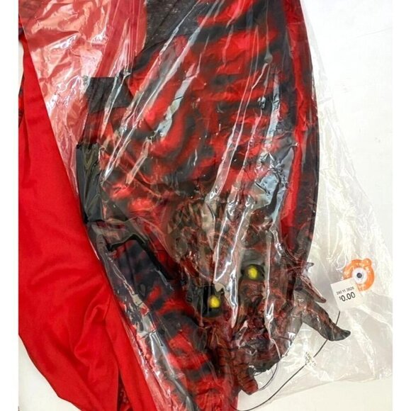Target Kids' Light Up Red Dragon Halloween Costume Jumpsuit Mask Wings Size Sm - Picture 5 of 11